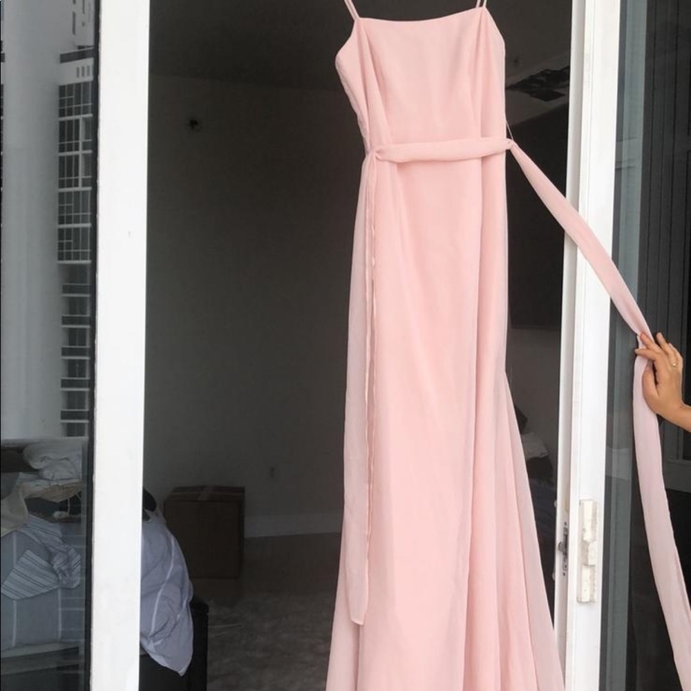Bridesmaid dress blush